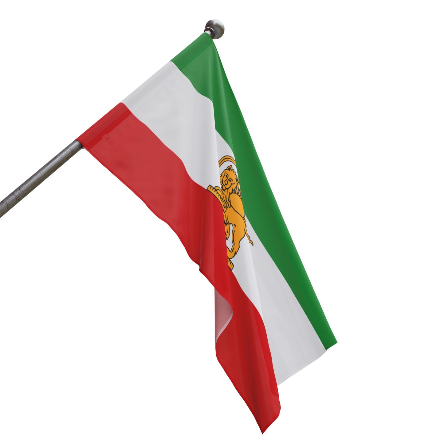 Iranian Lion & Sun Flag (3x5 ft) – Vintage Imperial Iran Flag, Pre-1979 Persian Banner
