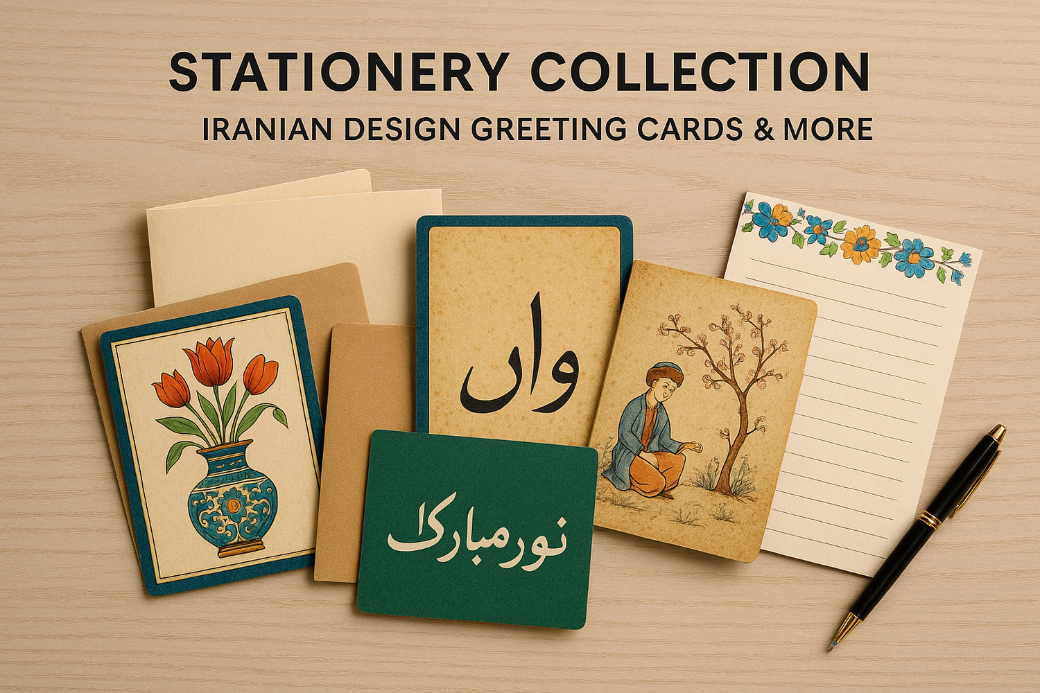 Stationery Collection – Iranian Greeting Cards & More | TŪTĒ Gifts