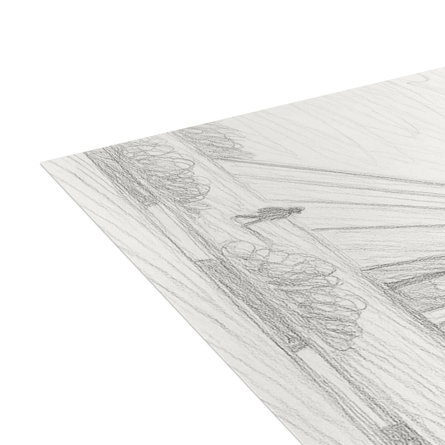 Azadi Tower Pencil Sketch Postcard Bundle with Envelopes