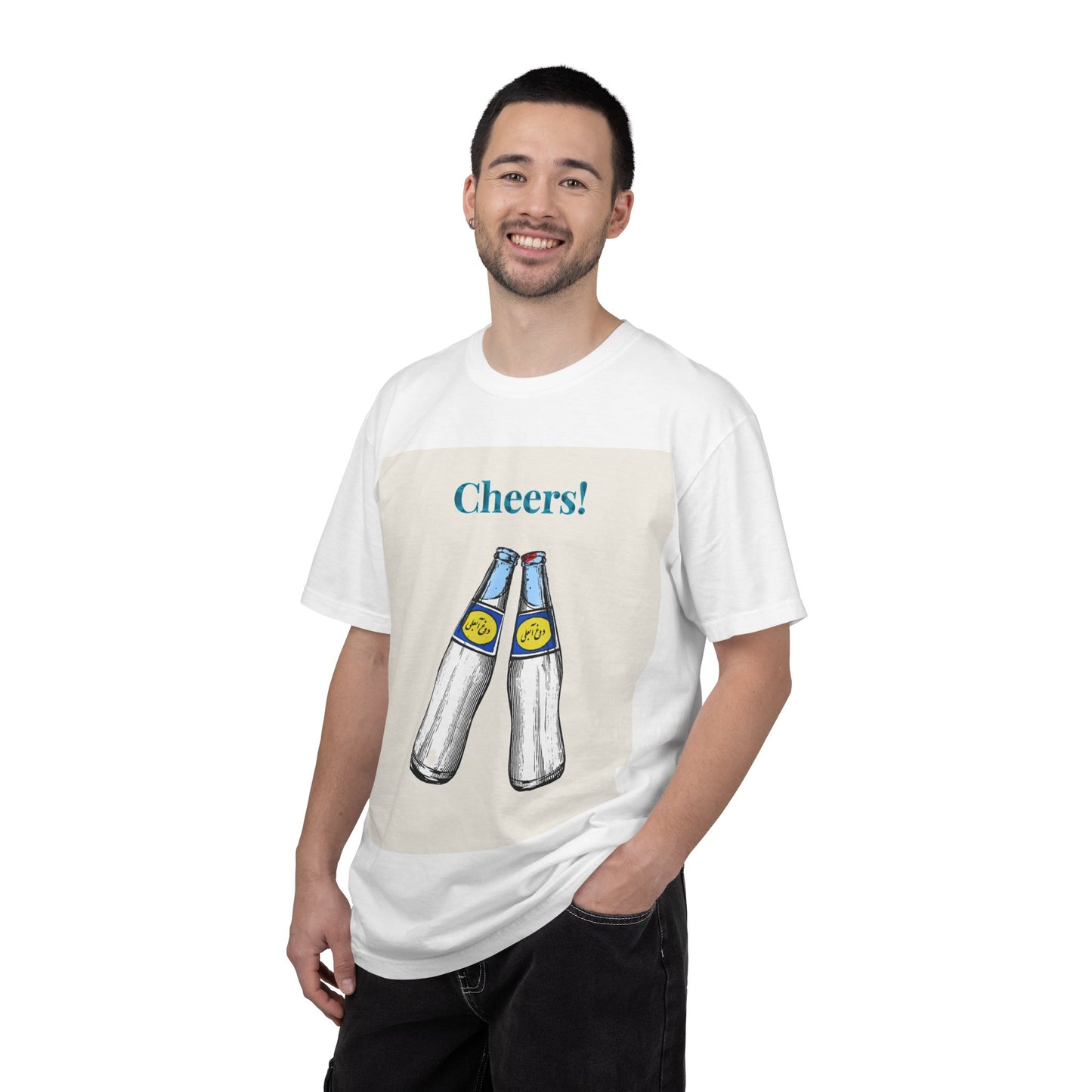 Unisex Cheers T-Shirt! Beer Bottle Cheers T-Shirt