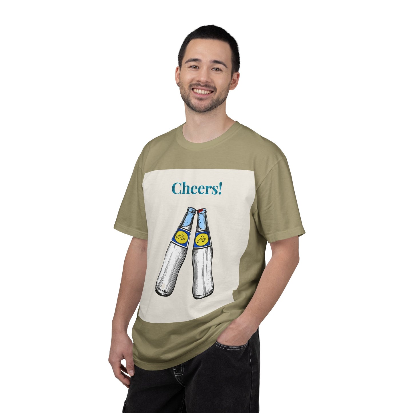 Unisex Cheers T-Shirt! Beer Bottle Cheers T-Shirt