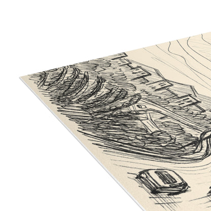 Tehran Milad Tower Postcard Bundle with Envelopes