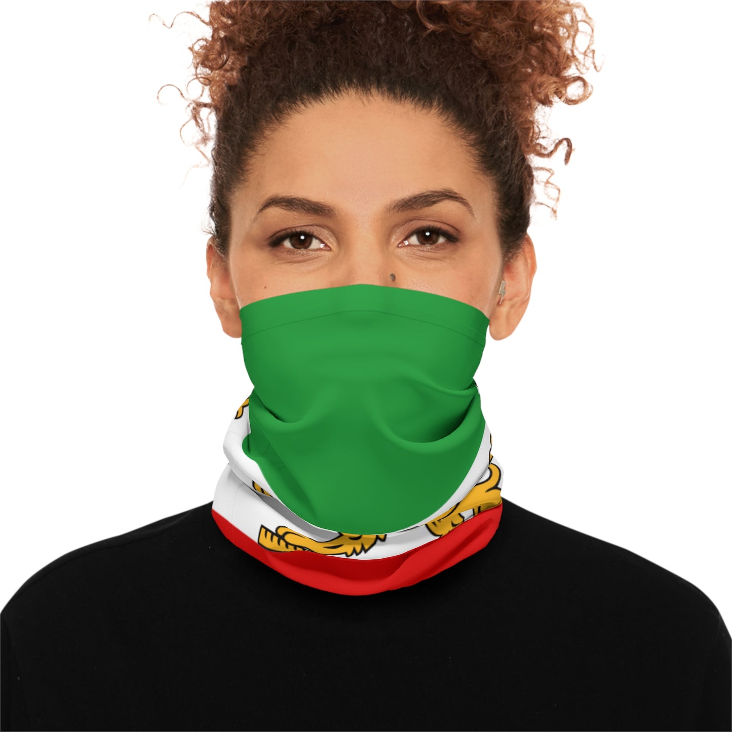 Iran Lion Flag Neck Gaiter — Lightweight Persian Lion & Sun Face Cover