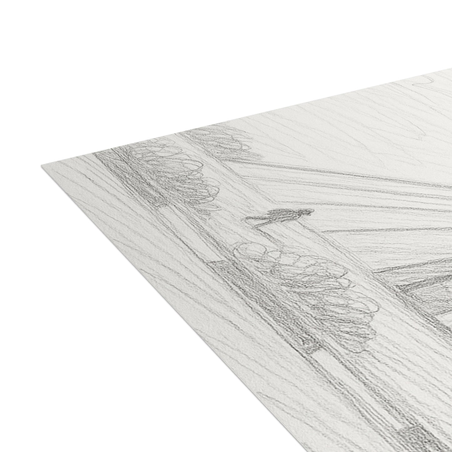 Azadi Tower Pencil Sketch Postcard Bundle with Envelopes