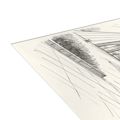 Azadi Tower Ink Line-Drawing Postcard Bundle (Envelopes Included)