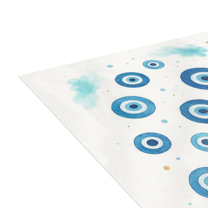 Evil Eye Nazar Postcard Bundle with Envelopes — Protective Nazar Blur Design