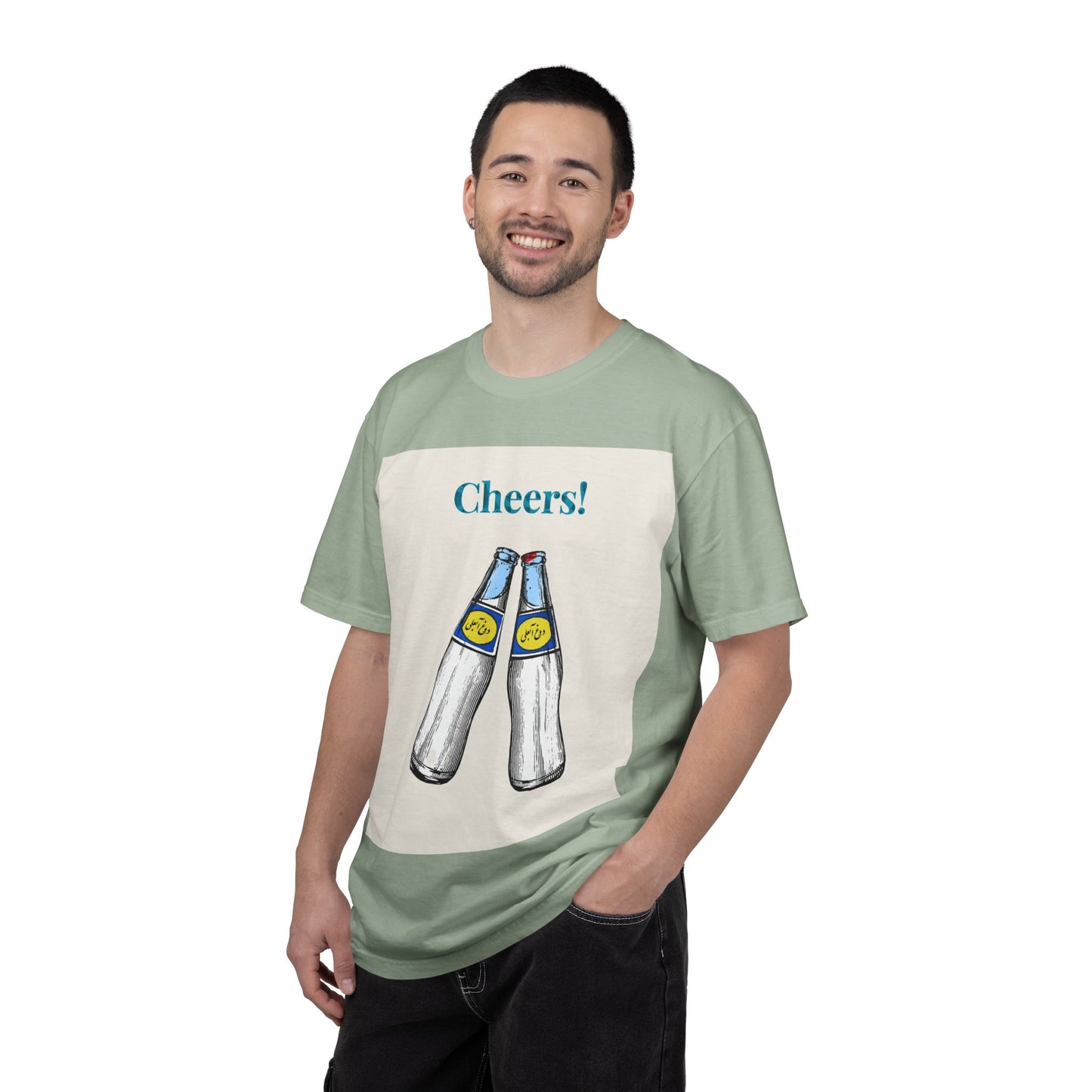 Unisex Cheers T-Shirt! Beer Bottle Cheers T-Shirt