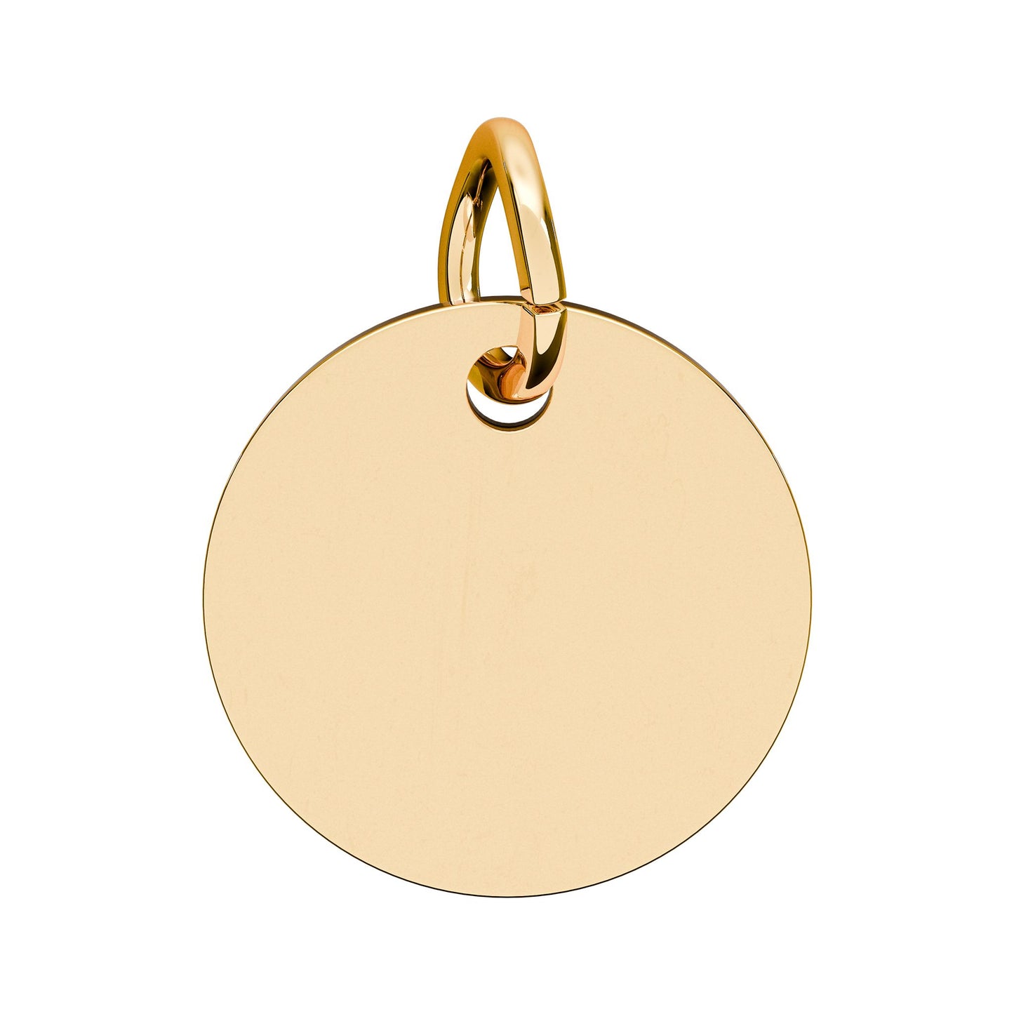 Engravable Birthstone Circle Charm —  Baba Name Pendant With Gem Stone