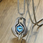 Men’s Titanium Steel Evil Eye Guardian Pendant Necklace
