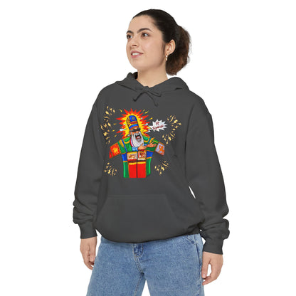 Chera Nemifahmi? Hoodie — Colorful Exploding Nativity Graphic Hoodie