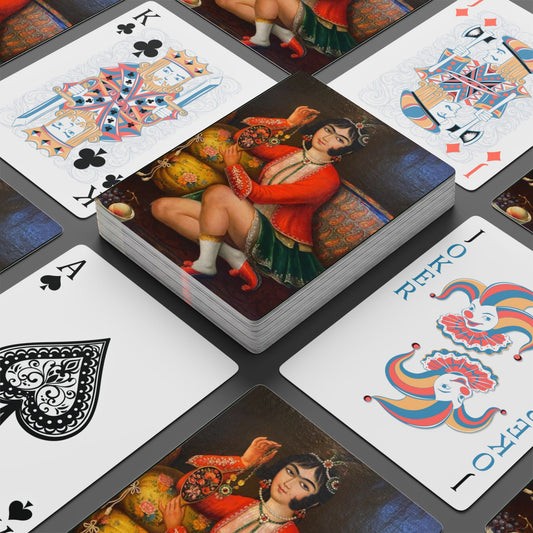 Persian Iranian Art Poker Cards – 19th Century Qajar Design Deck
