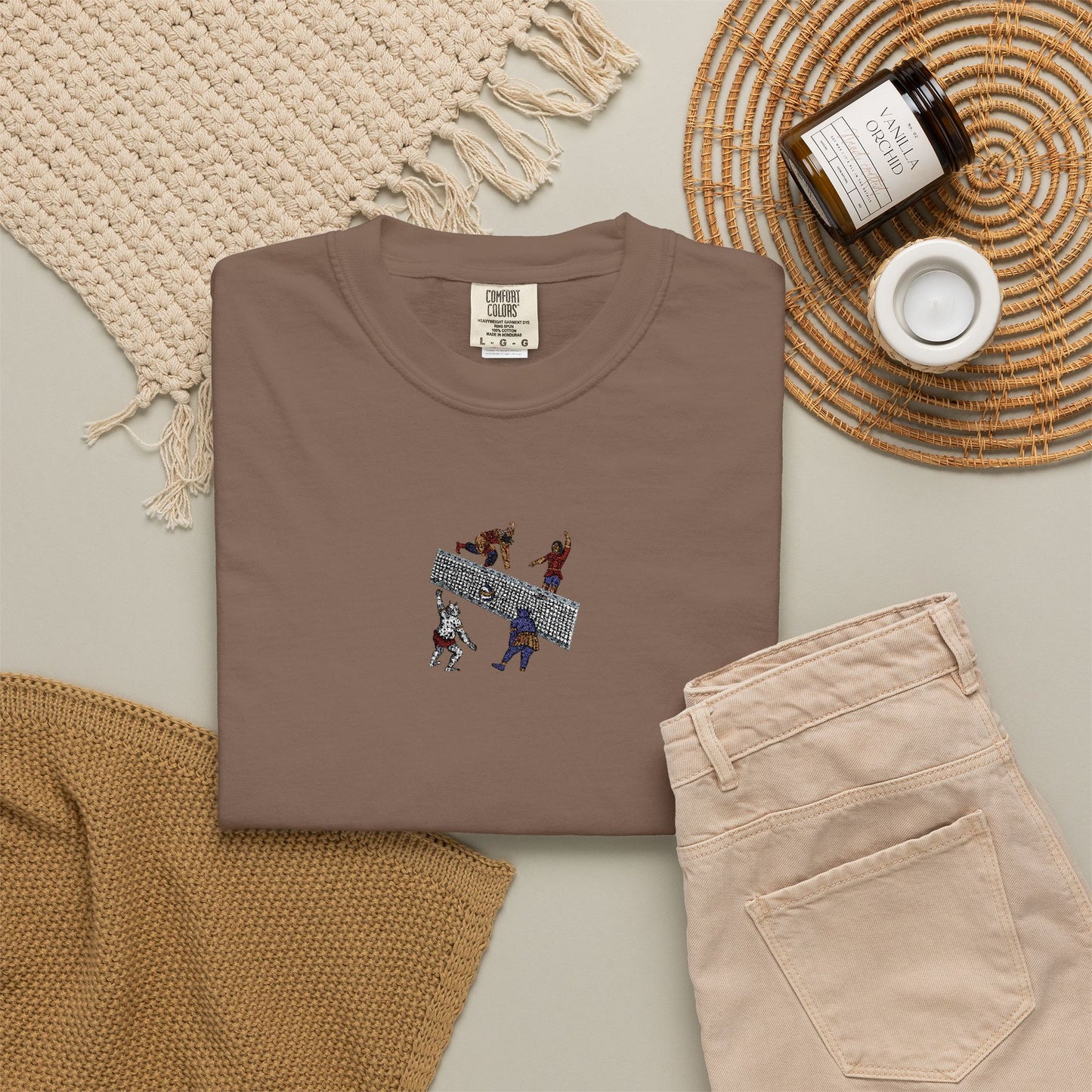 Shahnameh Legends Volleyball Graphic T-Shirt – Persian Miniature Art Tee