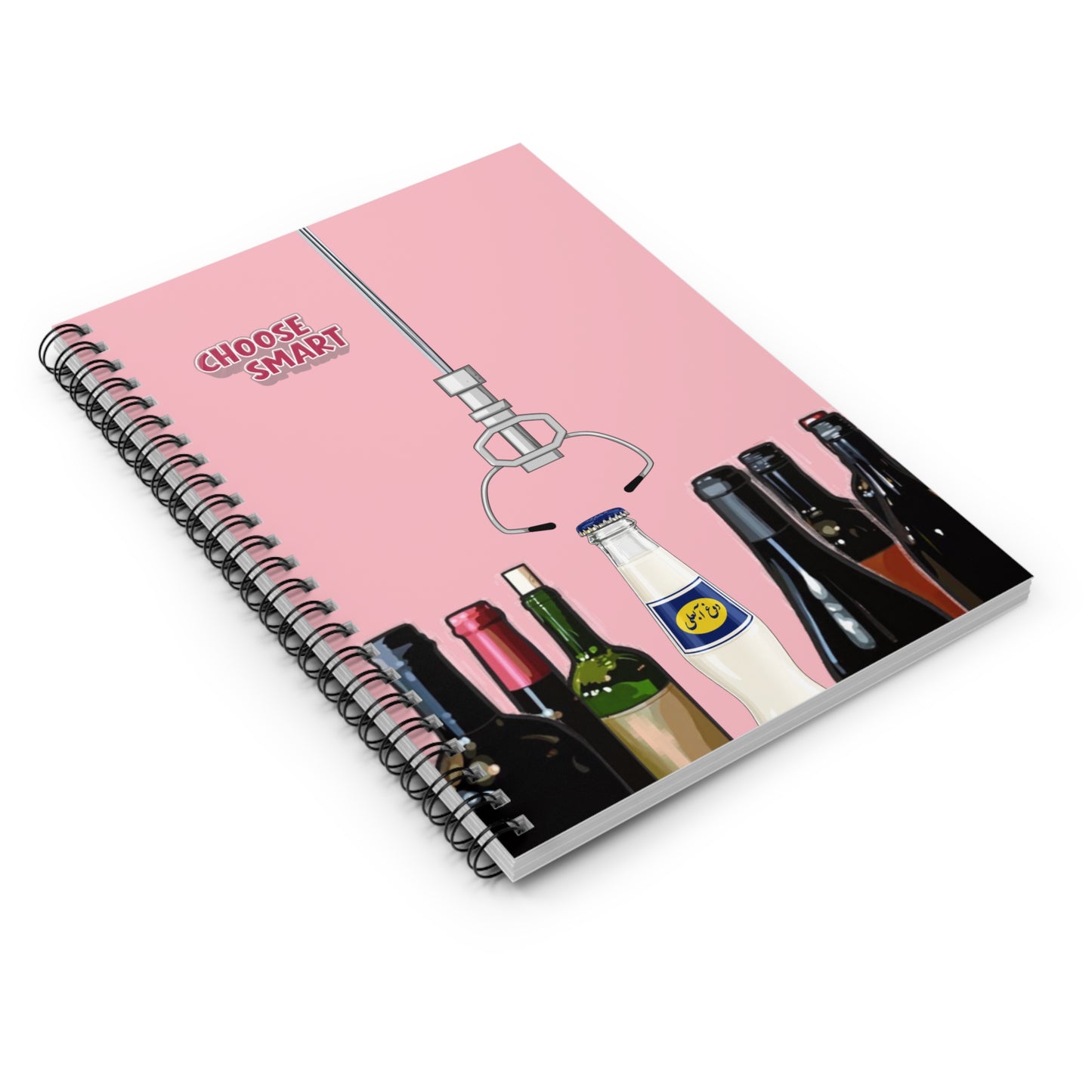 Persian Dough Abali Spiral Notebook – Back to School Iranian Nostalgic Drink Journal, Choose Smart 6x8