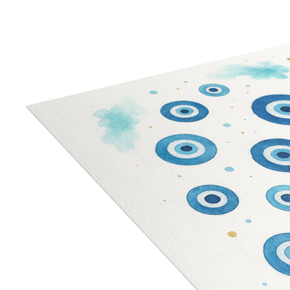 Evil Eye Nazar Postcard Bundle with Envelopes — Protective Nazar Blur Design