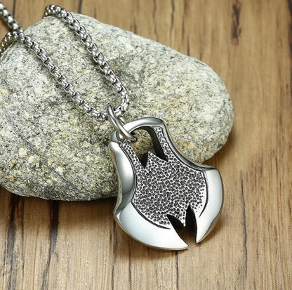 Men’s Titanium Steel Evil Eye Guardian Pendant Necklace