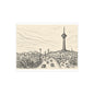 Tehran Milad Tower Postcard Bundle with Envelopes