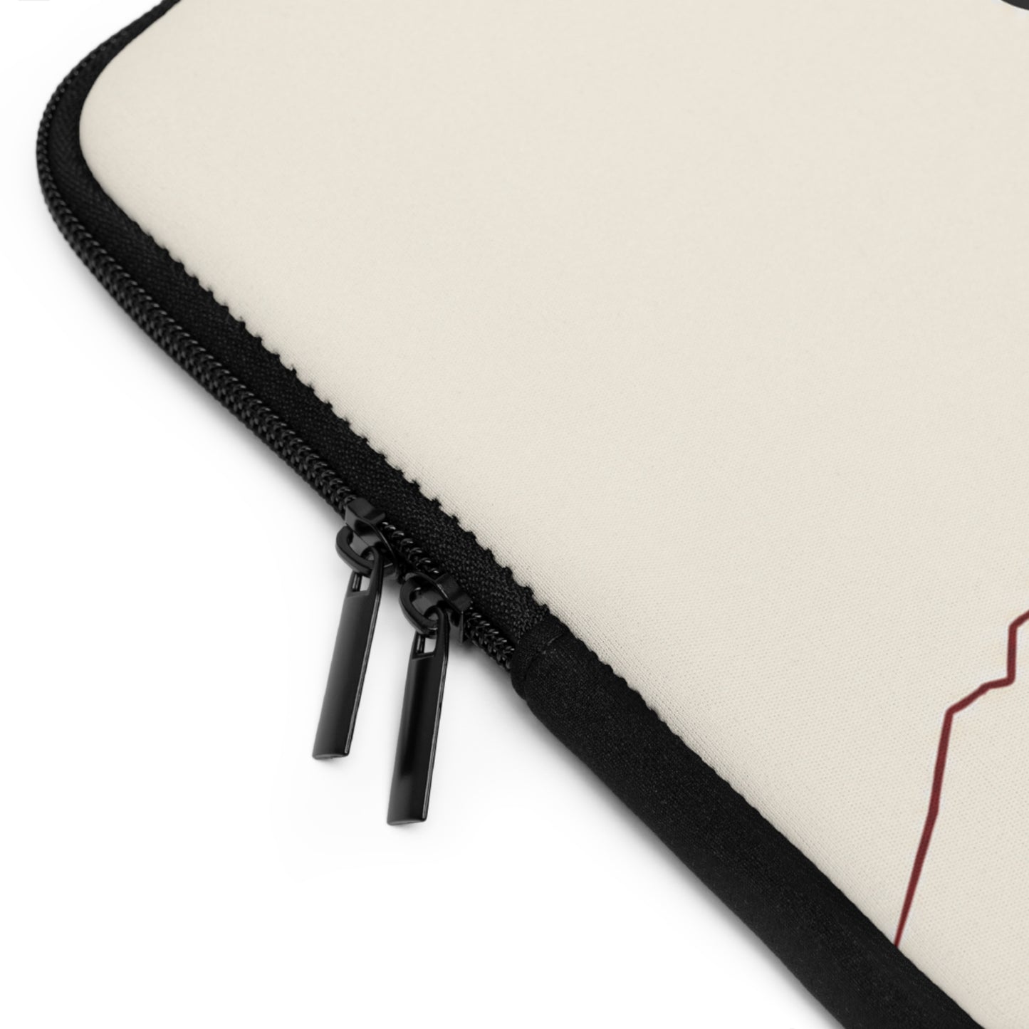 Tehran Coordinates Laptop Sleeve – Minimal Persian City Tech CaseI
