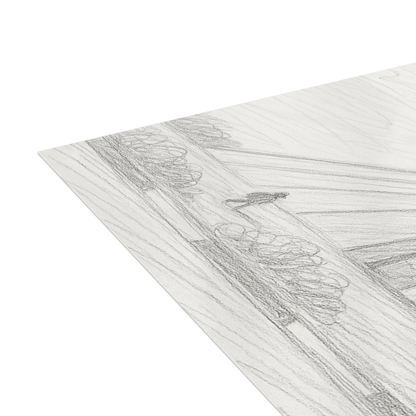 Azadi Tower Pencil Sketch Postcard Bundle with Envelopes