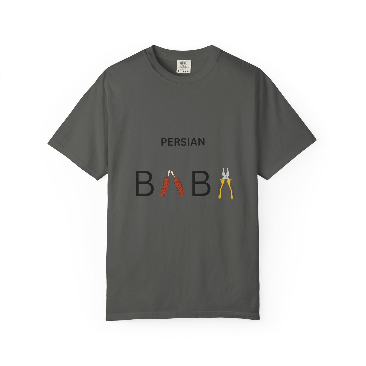 Persian Baba Father’s Day T-Shirt – Finglish Calligraphy Dad Graphic Tee for Iranian Fathers