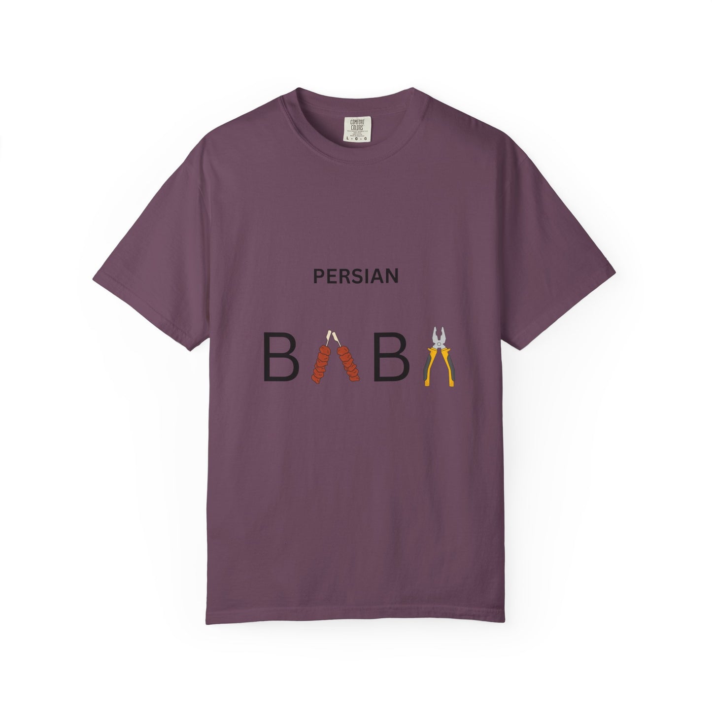 Persian Baba Father’s Day T-Shirt – Finglish Calligraphy Dad Graphic Tee for Iranian Fathers