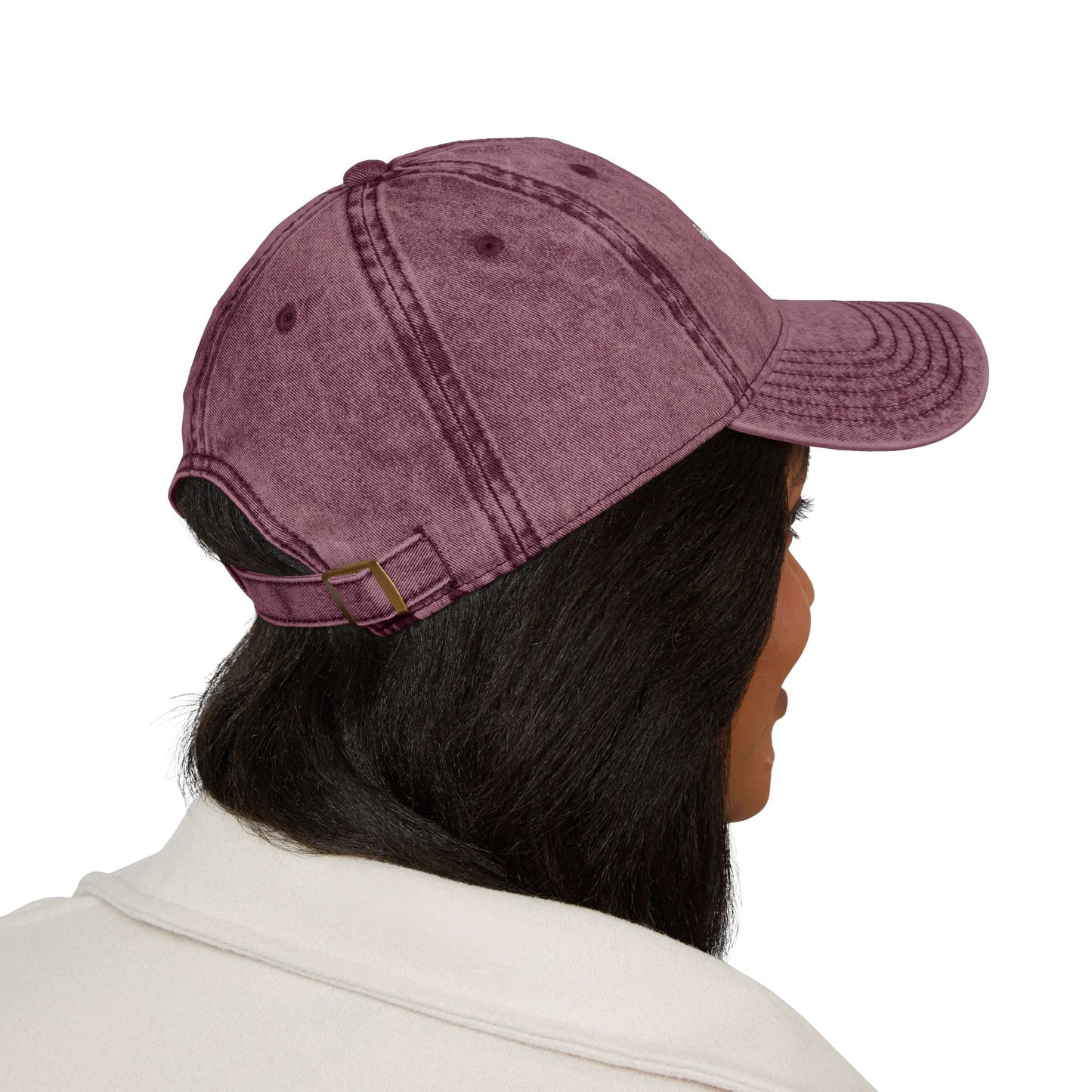 Persian Calligraphy Hat – ایران دخت Vintage Denim Cap for Iranian Women
