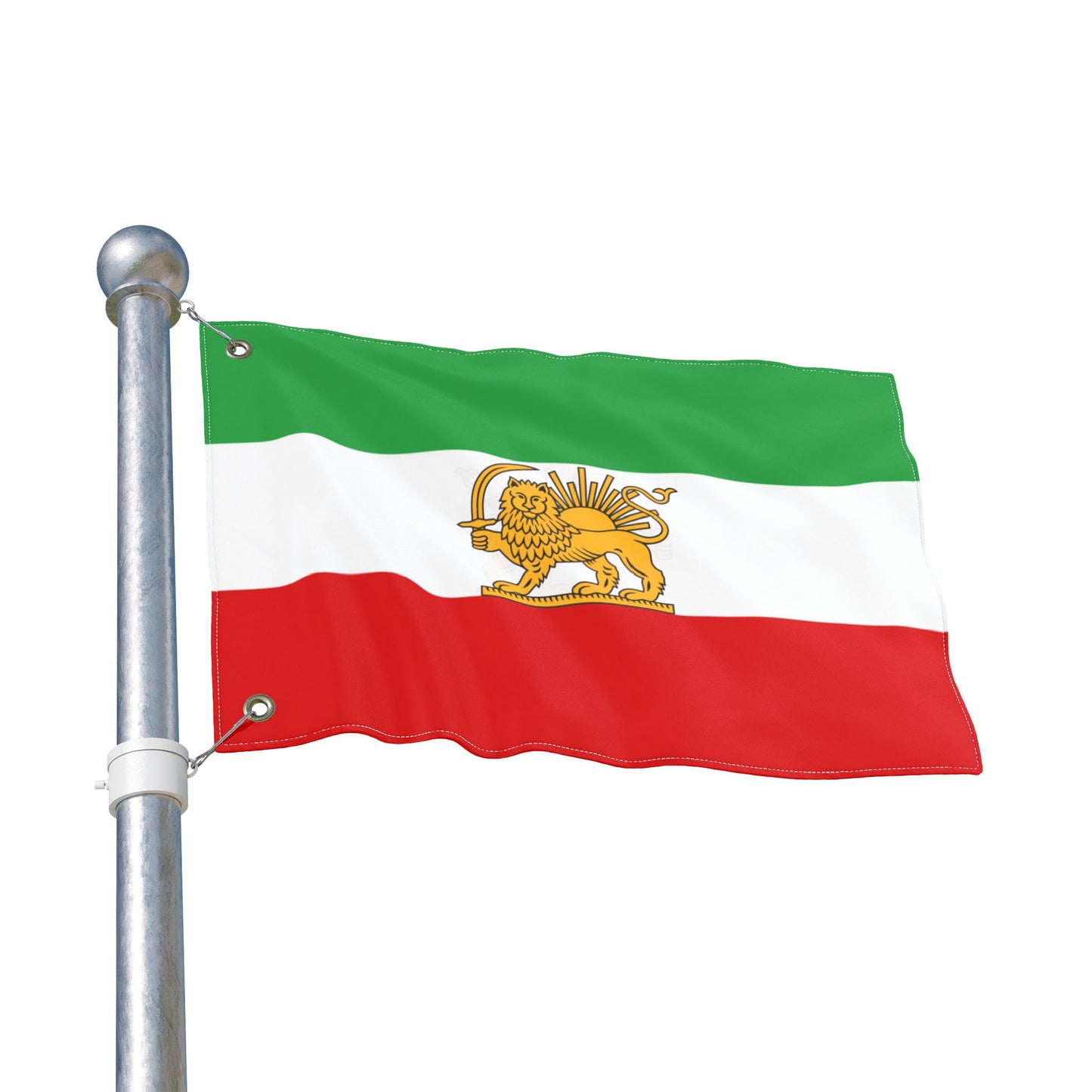 Iran Flag — Iranian Lion and Sun Tricolor Double-Sided Garden/Outdoor Flag