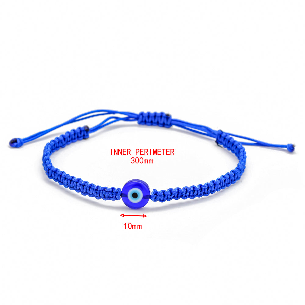 Braided Evil Eye Protection Bracelet (Adjustable)