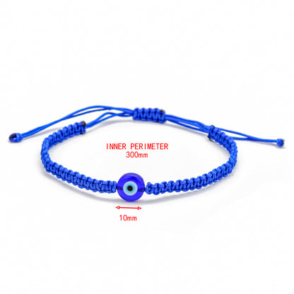 Braided Evil Eye Protection Bracelet (Adjustable)