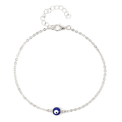 Nazar Crystal Dainty Anklet (Gold or Silver)
