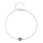 Nazar Crystal Dainty Anklet (Gold or Silver)
