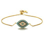 Trendy Turkish Zircon Evil Eye Adjustable Bracelet