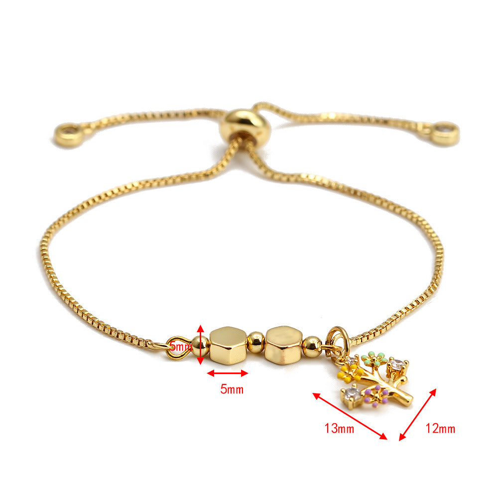 Gold Hamsa Evil Eye Bracelet