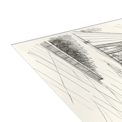 Azadi Tower Ink Line-Drawing Postcard Bundle (Envelopes Included)