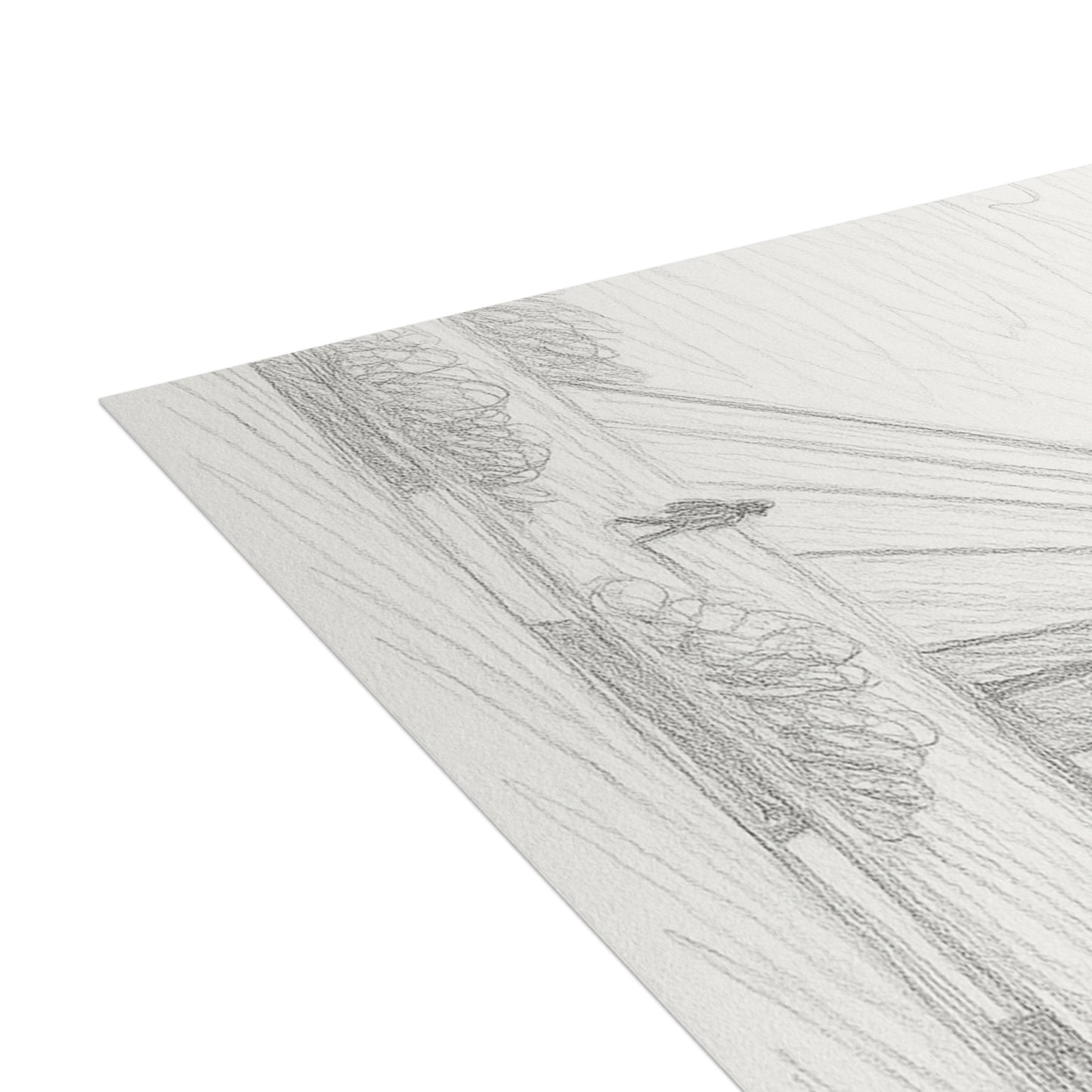 Azadi Tower Pencil Sketch Postcard Bundle with Envelopes