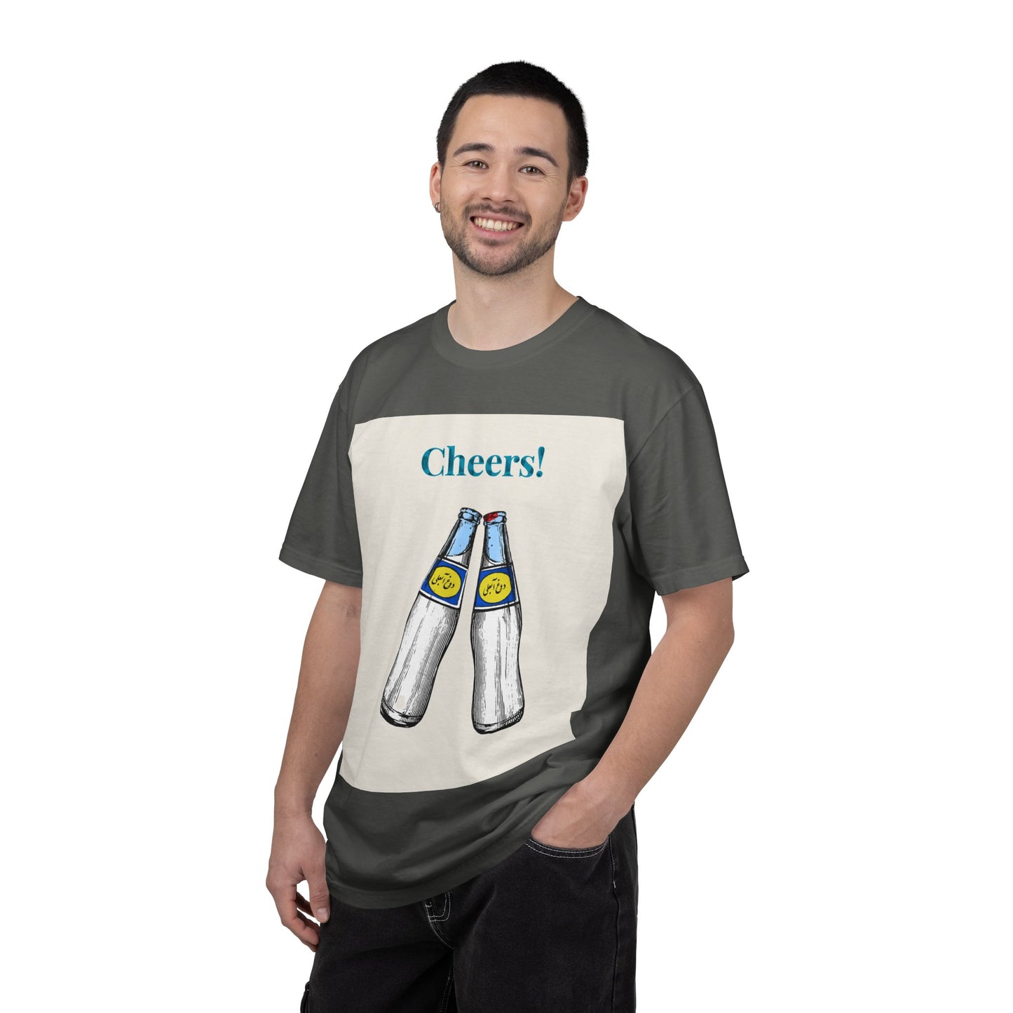 Unisex Cheers T-Shirt! Beer Bottle Cheers T-Shirt