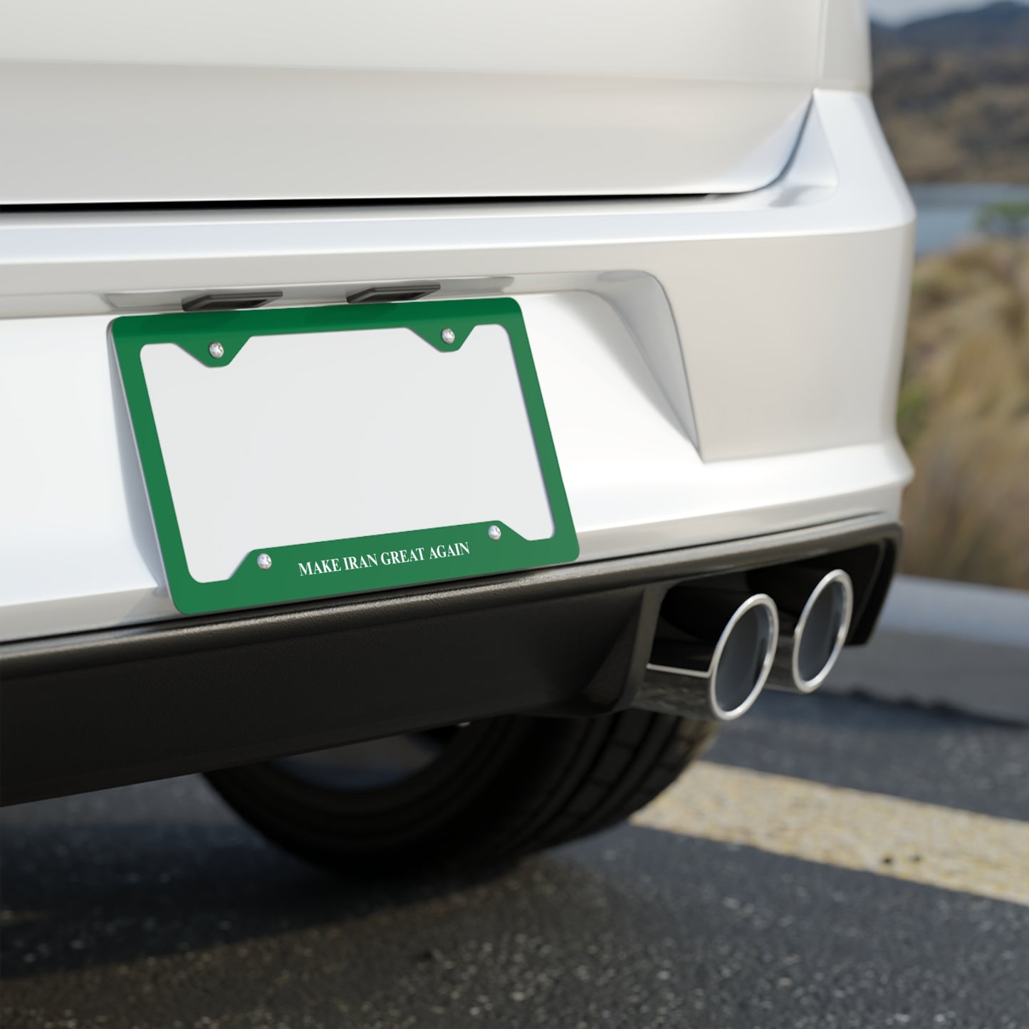 Make Iran Great Again Metal License Plate Frame