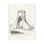 Azadi Tower Ink Line-Drawing Postcard Bundle (Envelopes Included)