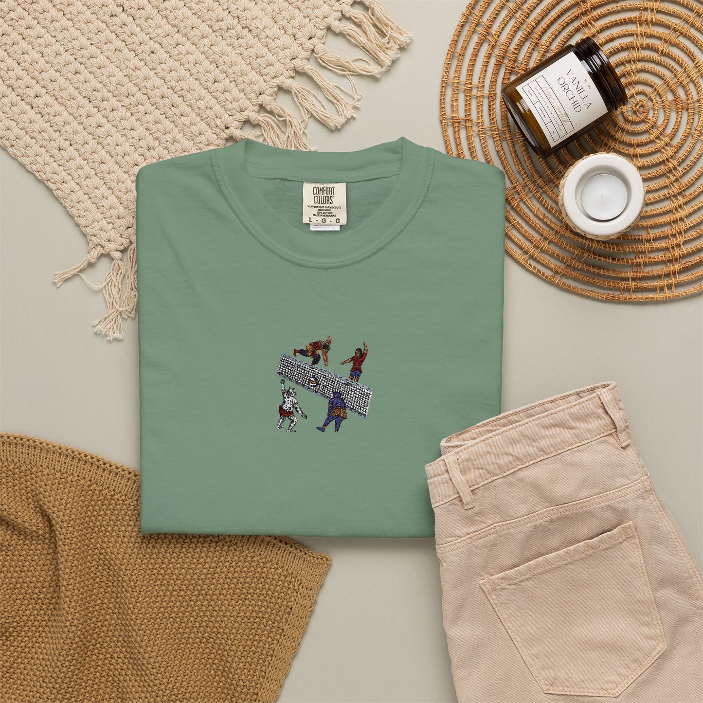 Shahnameh Legends Volleyball Graphic T-Shirt – Persian Miniature Art Tee