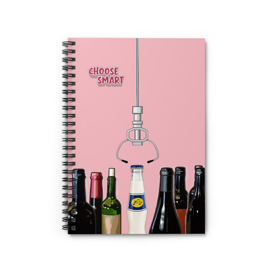 Persian Dough Abali Spiral Notebook – Back to School Iranian Nostalgic Drink Journal, Choose Smart 6x8
