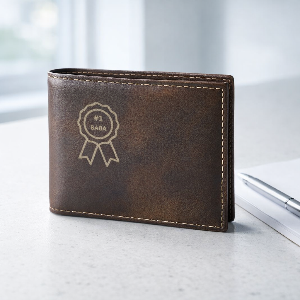 Persian Baba Wallet for Father’s Day – RFID Blocking Men’s Bifold Wallet Gift for Iranian Dad in USA & Canada