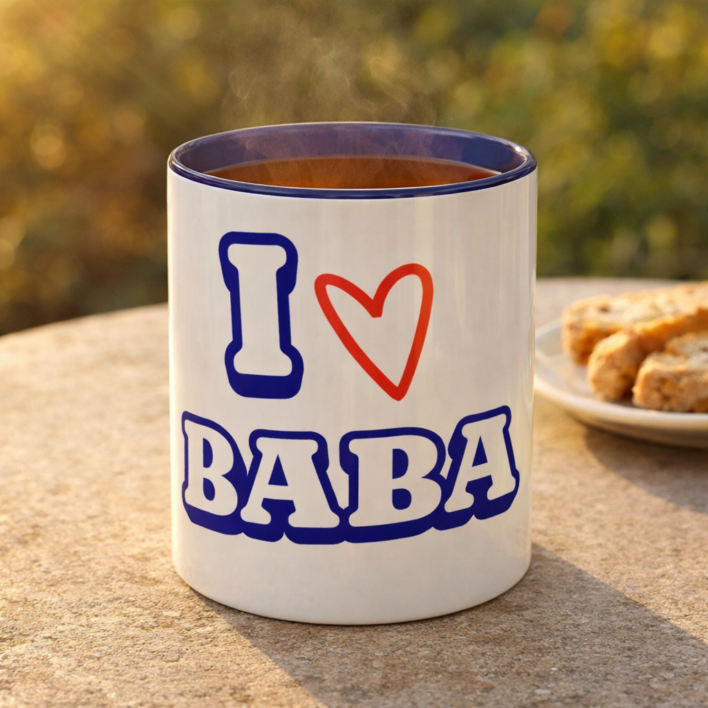 I Love Baba Persian Dad Mug – Father’s Day Coffee Cup Gift for Persian Fathers Day