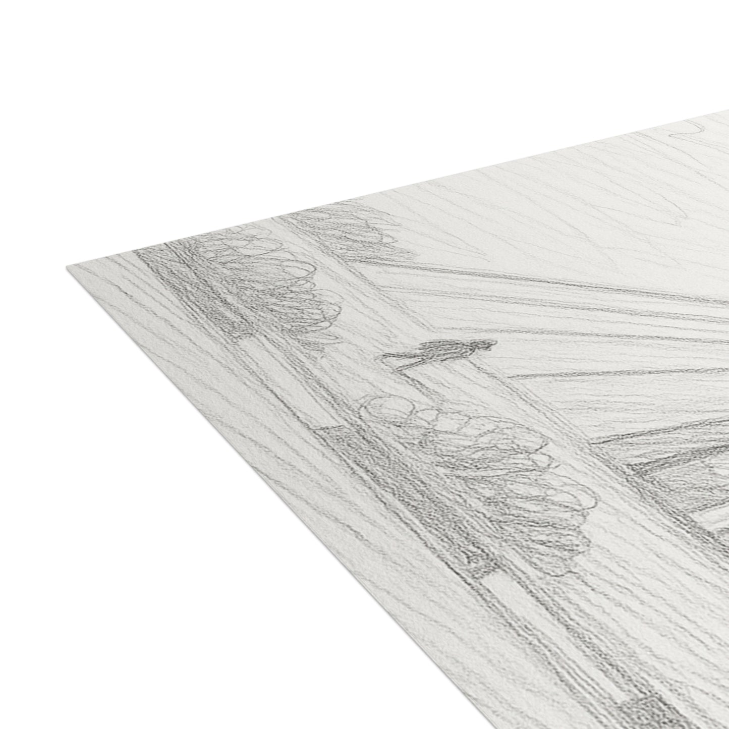 Azadi Tower Pencil Sketch Postcard Bundle with Envelopes