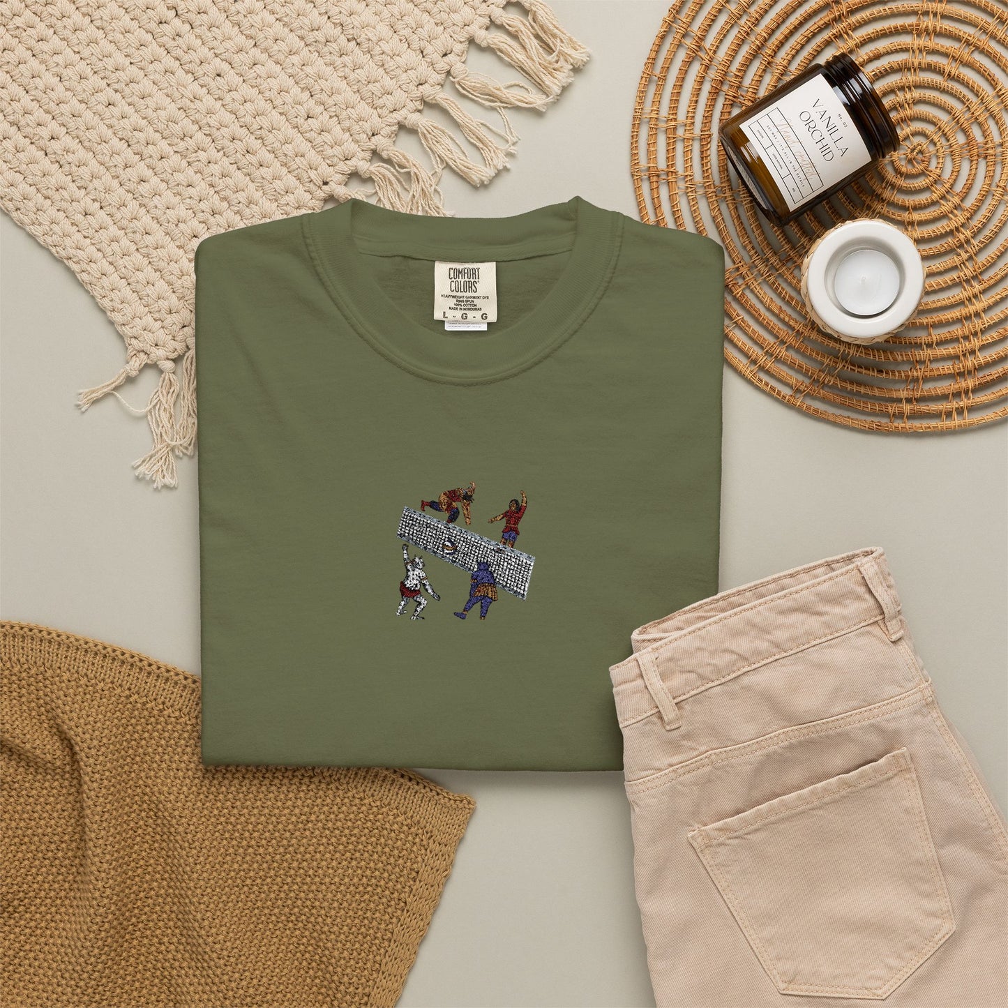 Shahnameh Legends Volleyball Graphic T-Shirt – Persian Miniature Art Tee