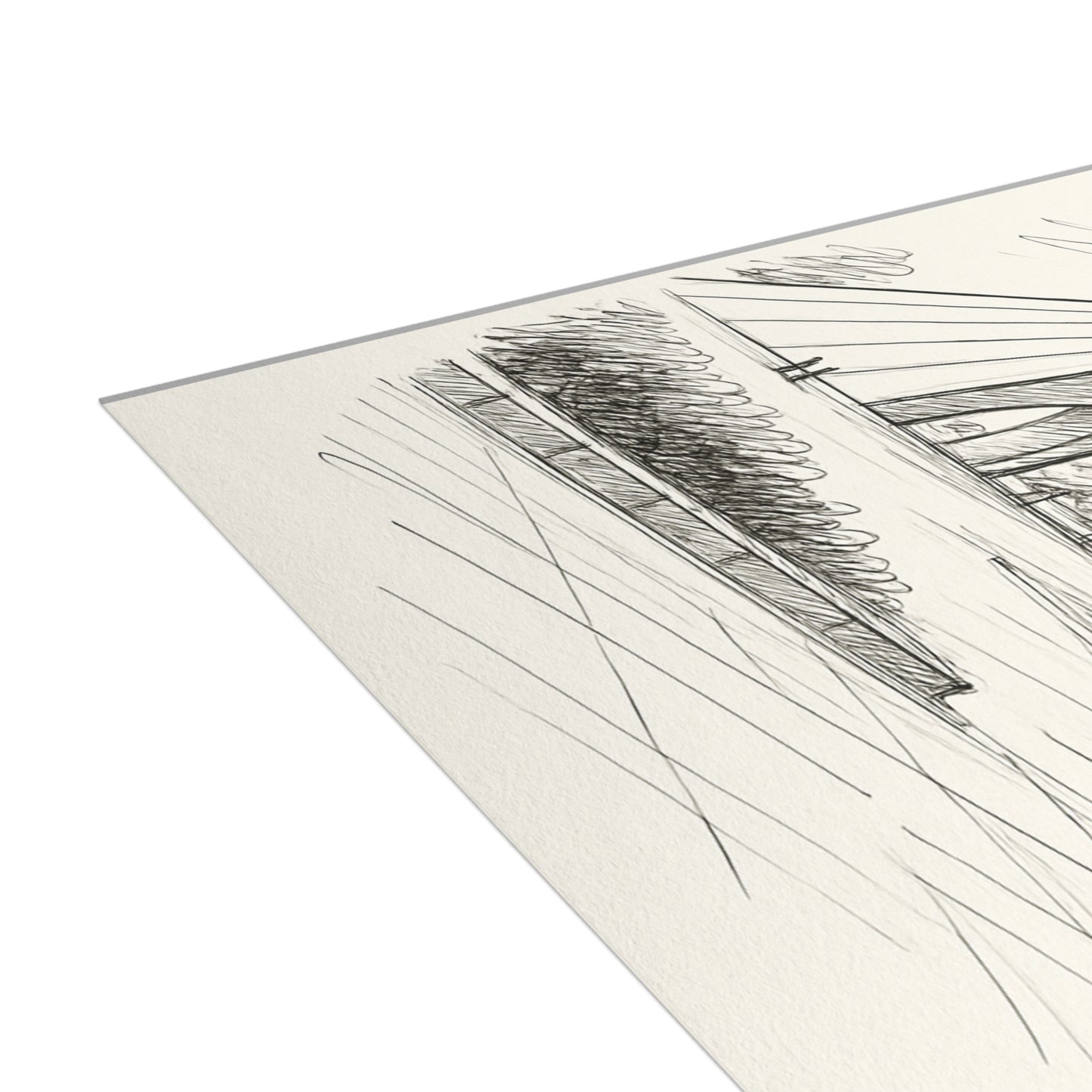 Azadi Tower Ink Line-Drawing Postcard Bundle (Envelopes Included)