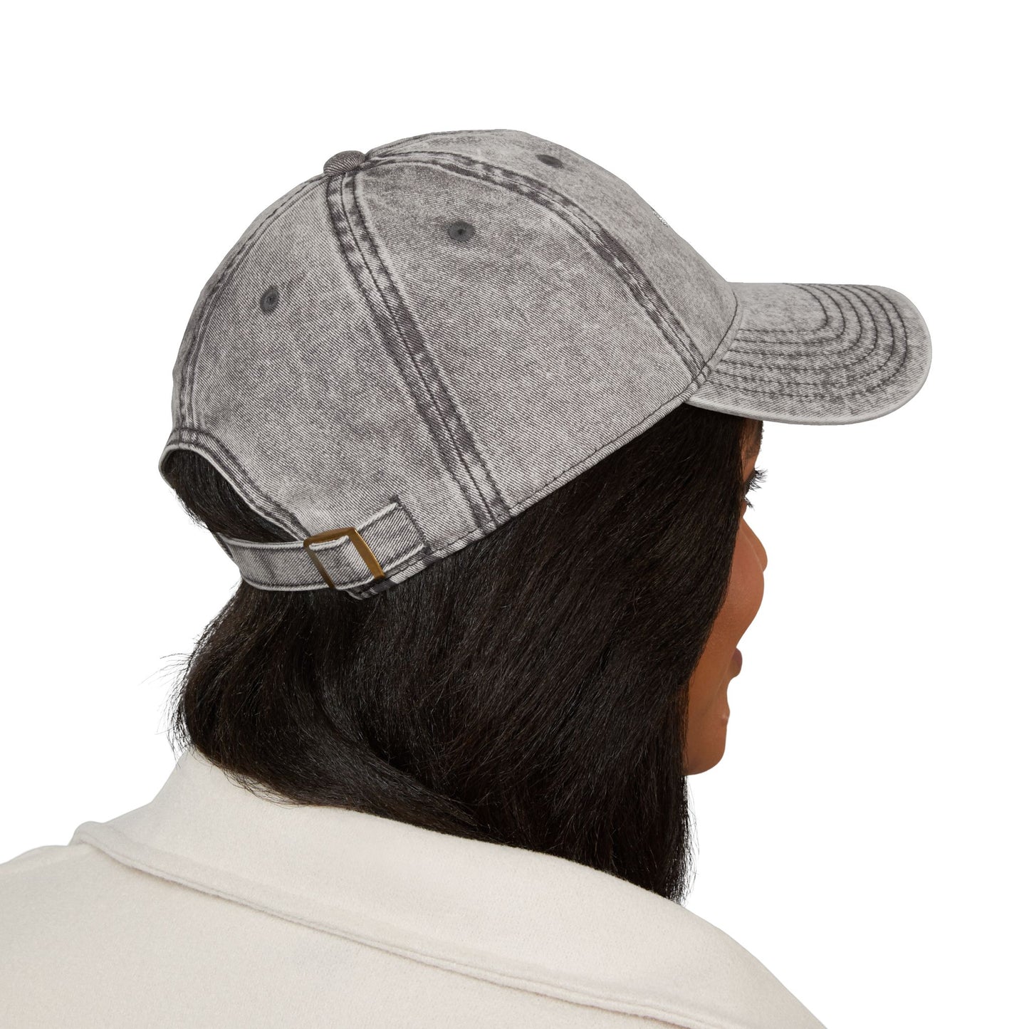Persian Calligraphy Hat – ایران دخت Vintage Denim Cap for Iranian Women