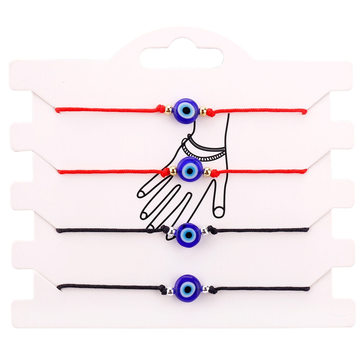 Woven Evil Eye Protection Bracelet (Single / Set Options)