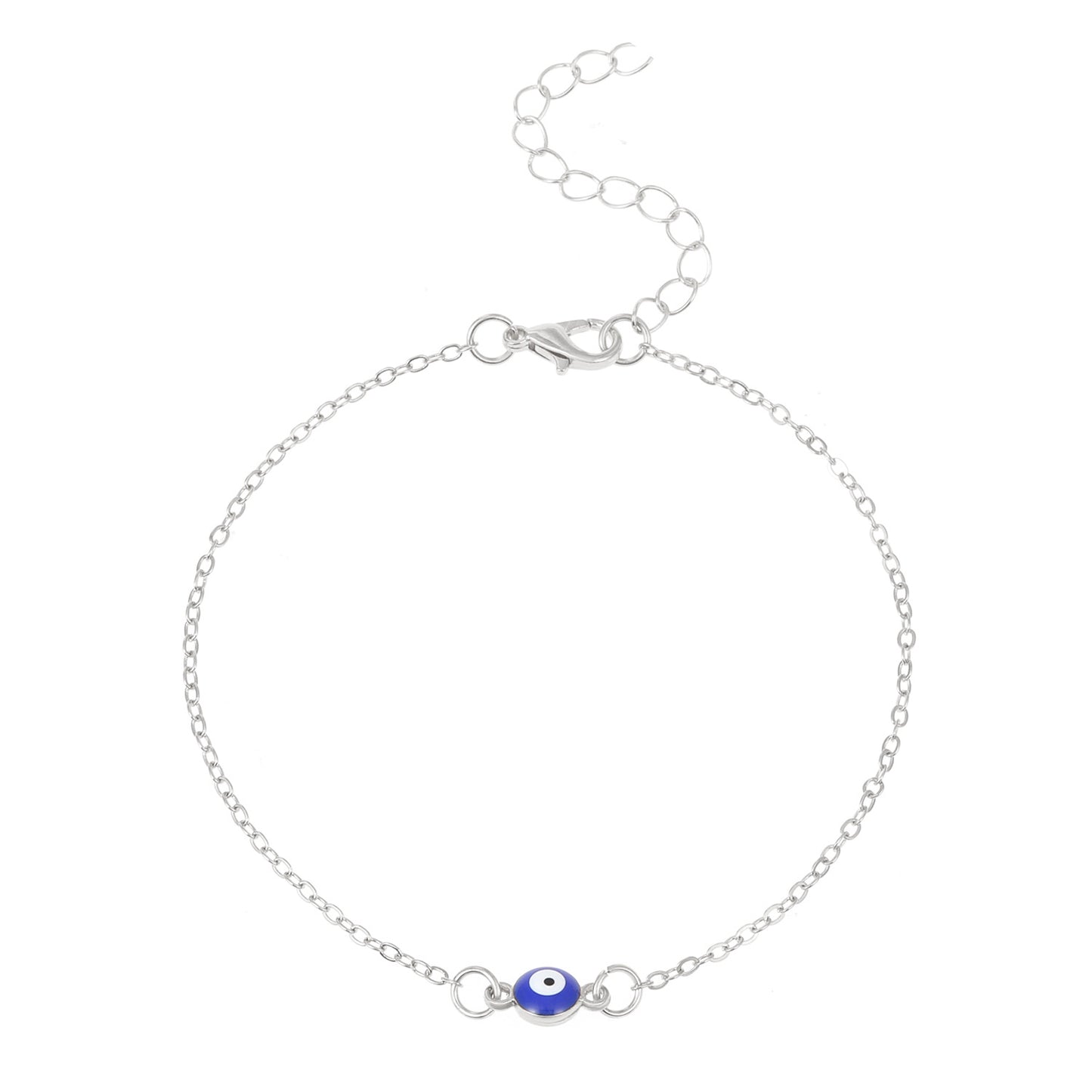 Double Evil Eye Anklet (Silver or Gold)