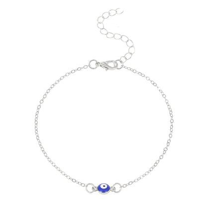 Double Evil Eye Anklet (Silver or Gold)