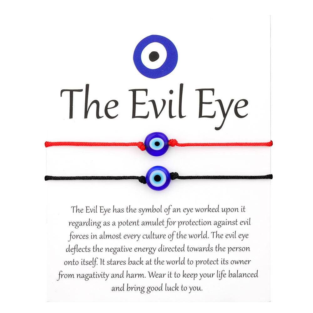 Woven Evil Eye Protection Bracelet (Single / Set Options)