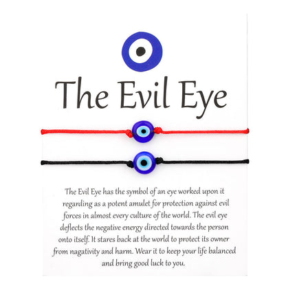 Woven Evil Eye Protection Bracelet (Single / Set Options)